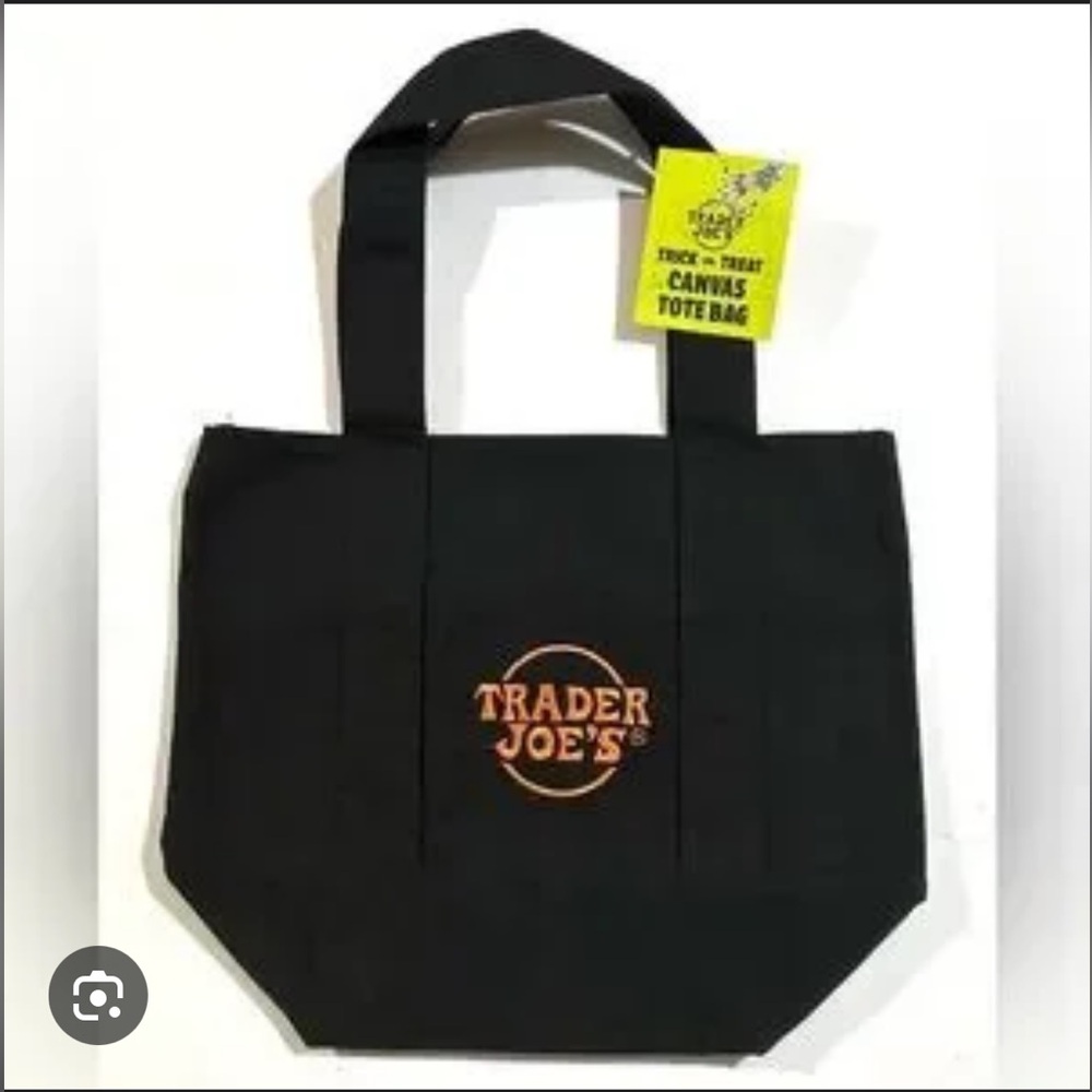 Trader Joe's Black Mini Halloween Tote Bag